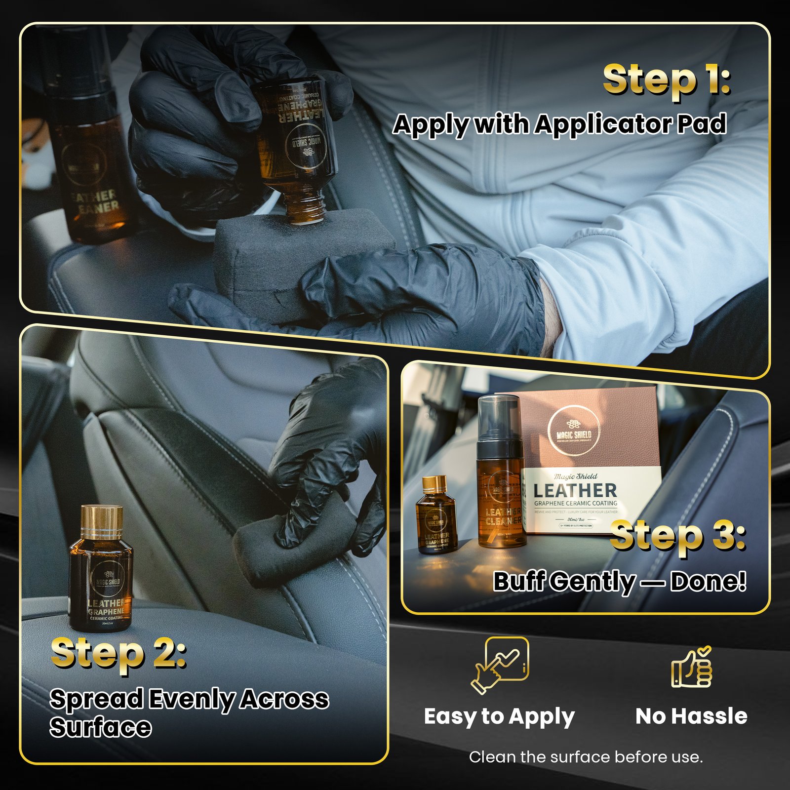Magic Shield MAGIC SHIELD LEATHER GRAPHENE CERAMIC COATING product image